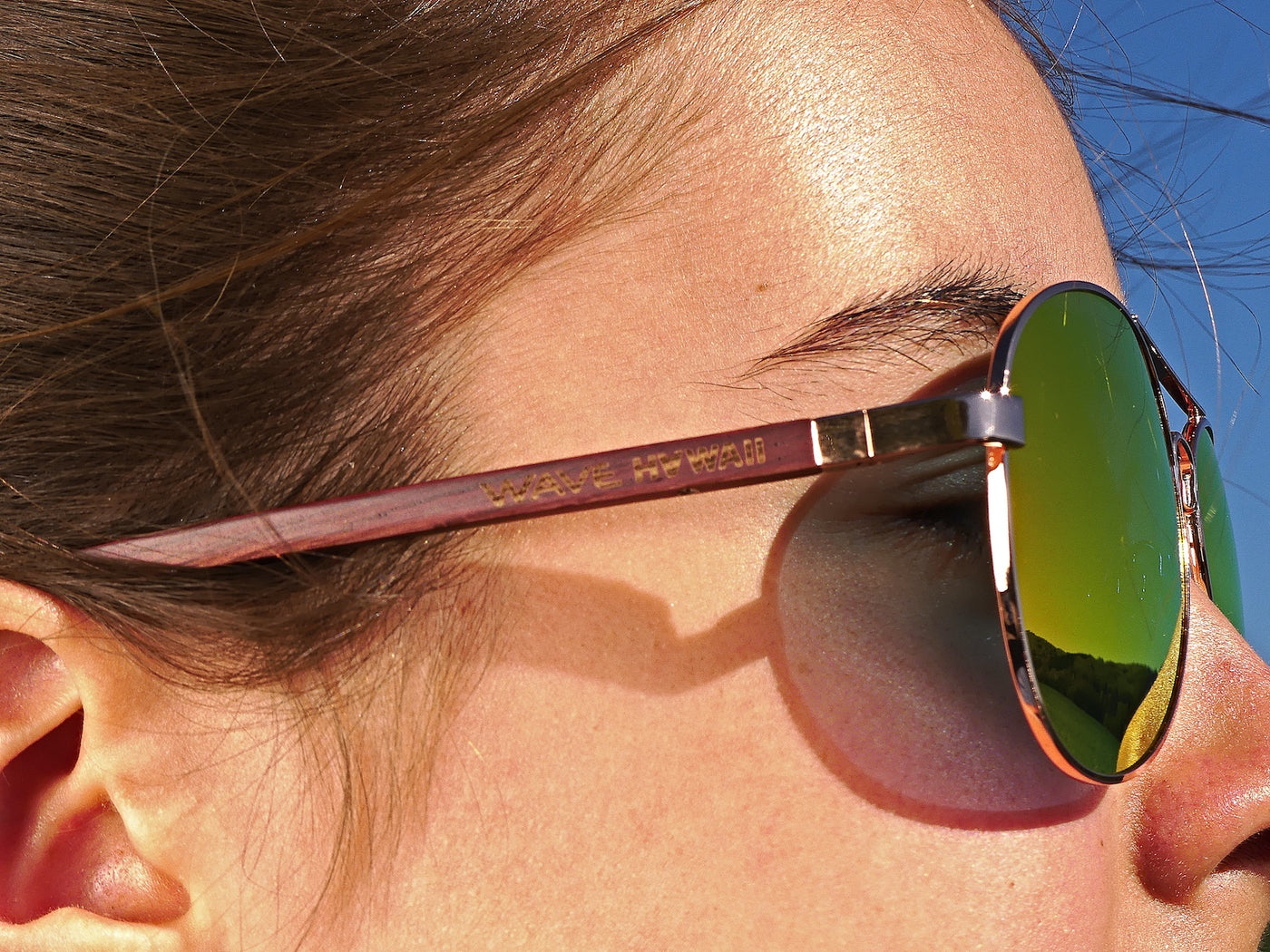 Polarised LOOKBACK Sunglasses, Rosewood + Steel