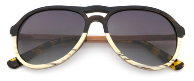 Polarised COTILLO Sunglasses, Wood Mix + Acetat + Metall