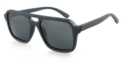 Polarised FLAYR Sunglasses, Black Bamboo