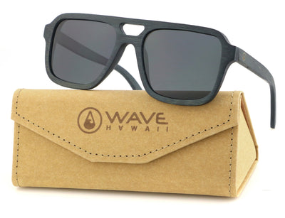 Polarised FLAYR Sunglasses, Black Bamboo