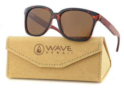 Polarised WHIP Sunglasses, Rosewood + Glossy Tortoise PC