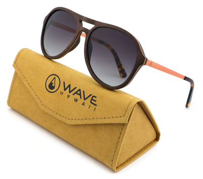 Polarised LAJARES Sunglasses, Wood Mix + Acetat + Metall