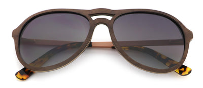 Polarised LAJARES Sunglasses, Wood Mix + Acetat + Metall