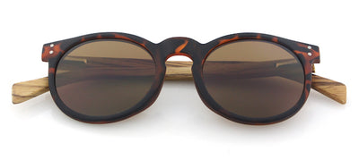 Polarised X-UP Sunglasses, Wood + Matte Tortoise PC