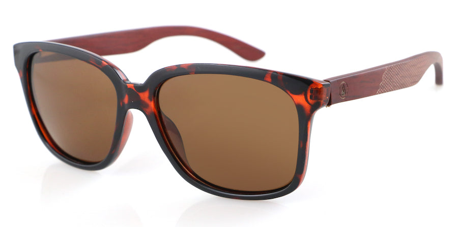Polarised WHIP Sunglasses, Rosewood + Glossy Tortoise PC