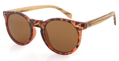 Polarised X-UP Sunglasses, Wood + Matte Tortoise PC