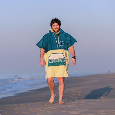Wave Style Poncho PETROL