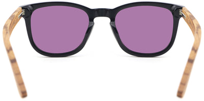 Polarised PALMAR Sunglasses, Acetat + Zebra Wood