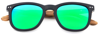 Polarised PALMAR Sunglasses, Acetat + Zebra Wood