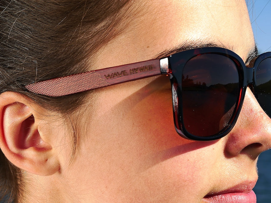 Polarised WHIP Sunglasses, Rosewood + Glossy Tortoise PC