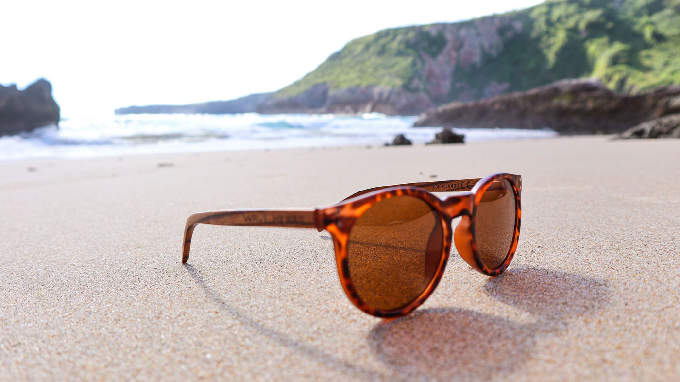 Polarised X-UP Sunglasses, Wood + Matte Tortoise PC