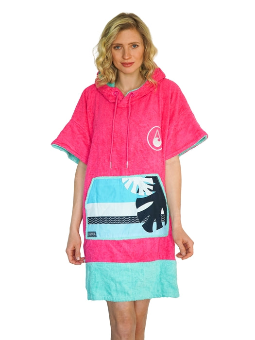 Wave Style Poncho PINK WAVE